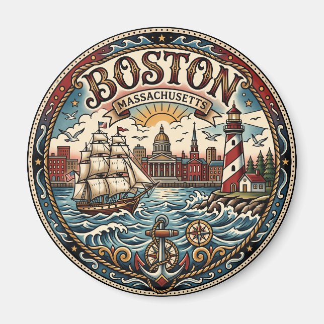 Imã Porto de Boston (Frente)