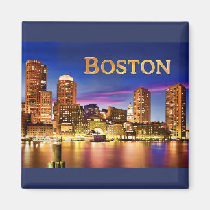 Imã Porto de Boston no texto BOSTON da noite