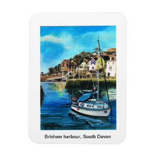 Ímã Porto de Brixham, imã de geladeira sul de Devon