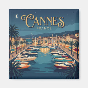 Imã Porto de Cannes à Noite França