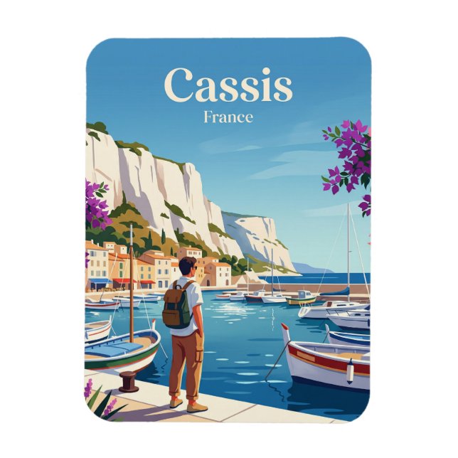 Ímã Porto de Cassis França (Vertical)