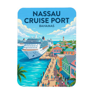 Ímã Porto de Cruzeiro de Nassau Bahamas