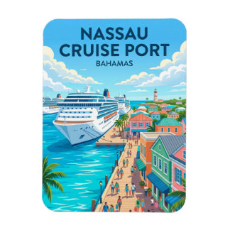 Ímã Porto de Cruzeiro de Nassau Bahamas