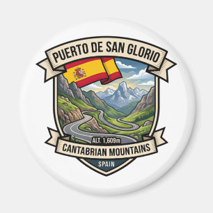 Imã Porto de San Glorio Estrada Alpina Espanhola