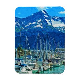 Ímã Porto do impressionismo abstrato de Seward Alaska