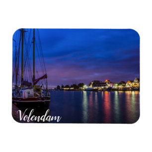 Ímã Porto iluminado de Volendam à noite
