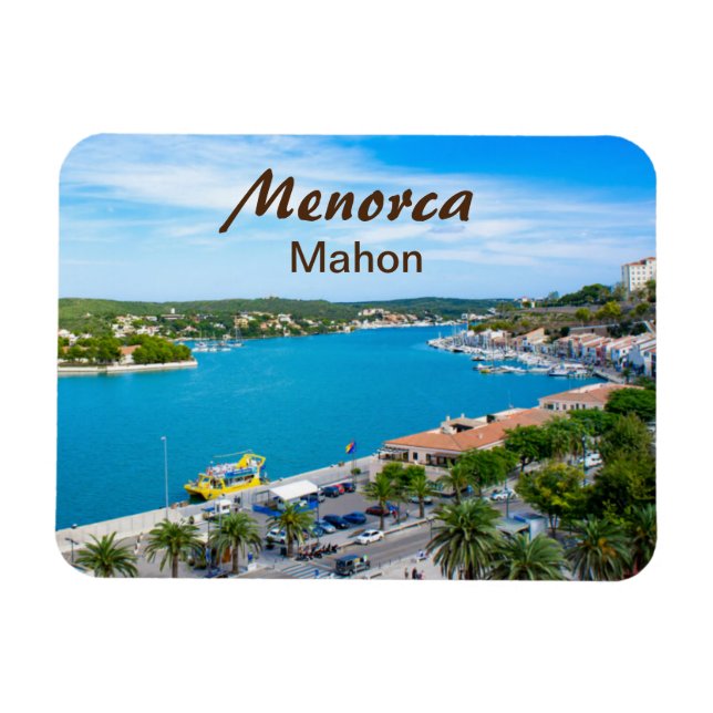 Ímã Porto Menorca de Mahon Souvenir (Horizontal)