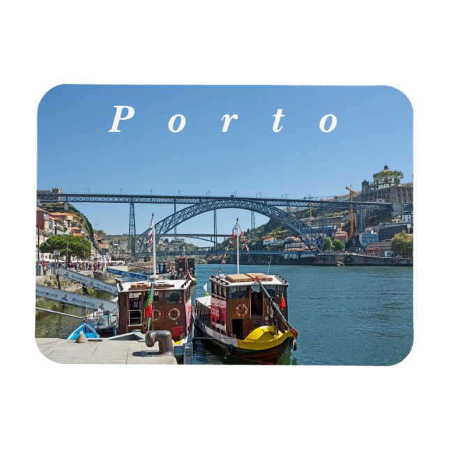 Ímã Porto. Ponte Douro Rio e Dom Luis I. (Horizontal)