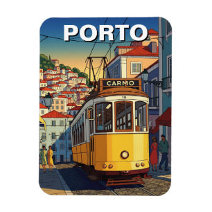 Ímã Porto Portugal Viagem Abstrato