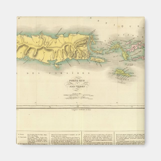 Imã Porto Rico, Ilhas Virgens (Frente)