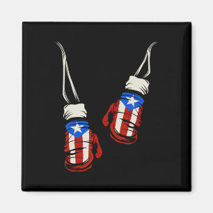Imã Porto Rico Porto Rico Boxando Luvas Sinalizador T