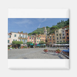 Imã Portofino, Itália. Praça da Aldeia Portofino