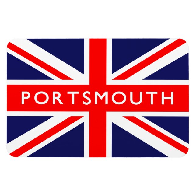 Ímã Portsmouth UK Flag (Horizontal)