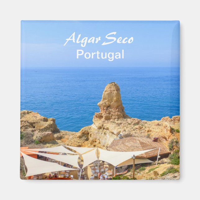 Imã Portugal Algarve Algar Seco Souvenir Magnet (Frente)