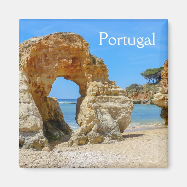 Imã Portugal Algarve Beach Souvenir Magnet (Frente)