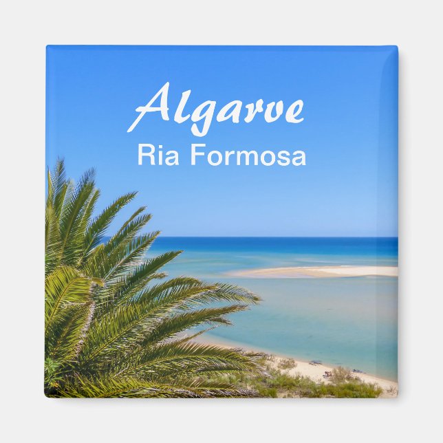 Imã Portugal Algarve Ria Formosa Beach Souvenir (Frente)