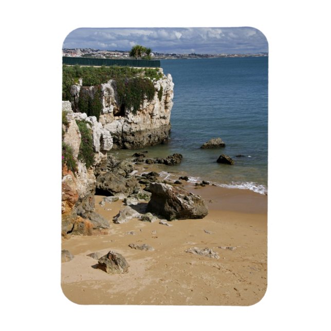 Ímã Portugal, Cascais. Praia da Rainha, uma praia em (Vertical)