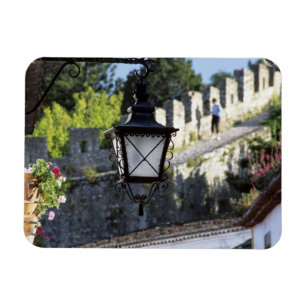 Ímã Portugal, Obidos. Poste de iluminação de ferro e s