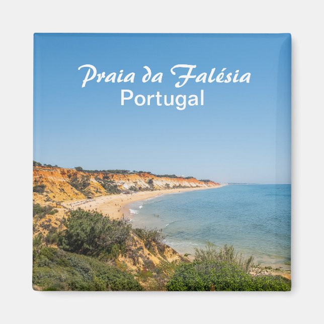 Imã Portugal Praia da Falésia no Algarve Souvenir (Frente)