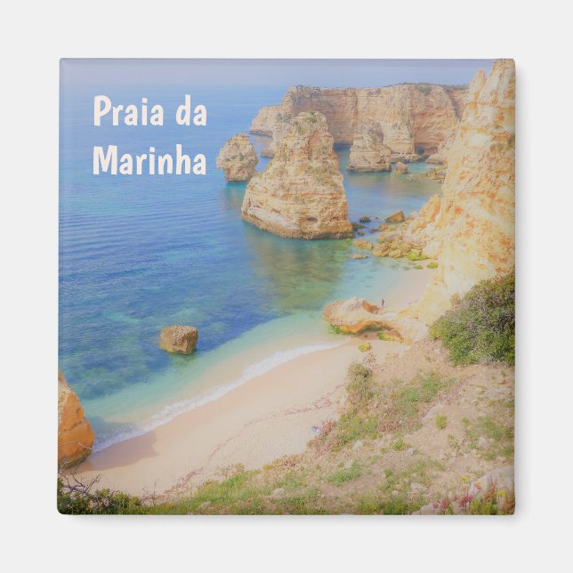 Imã Portugal Praia da Marinha no Algarve Souvenir (Frente)