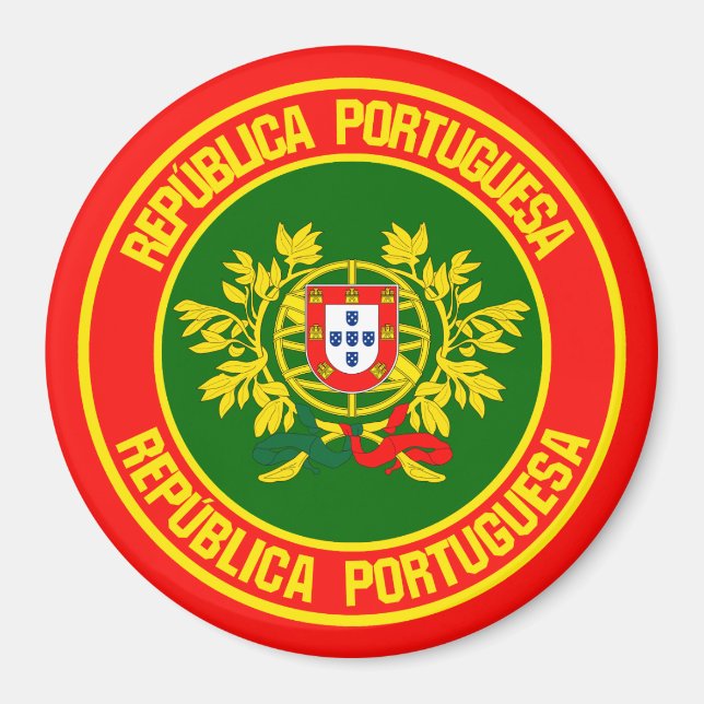 Imã Portugal Round Emblem (Frente)