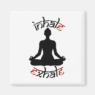 Imã Pose de Meditação de Yoga Inspiração Expiração Rel