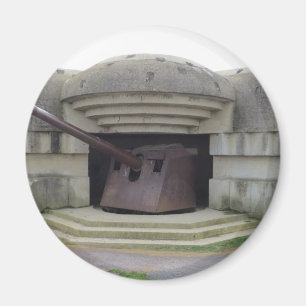 Imã Posição alemão da arma que negligencia a praia 