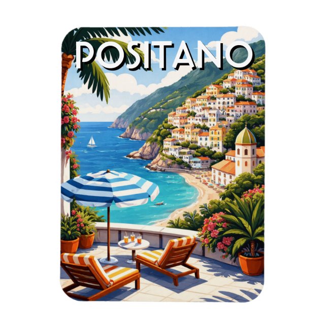 Ímã Positano Itália (Vertical)