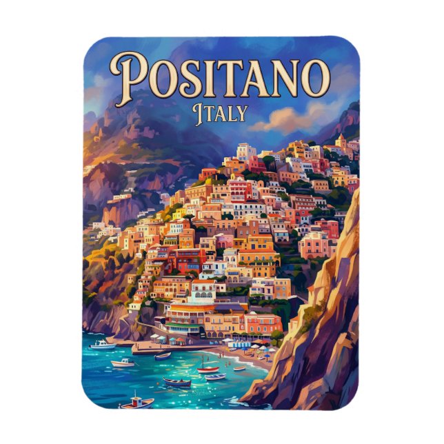 Ímã Positano Itália (Vertical)