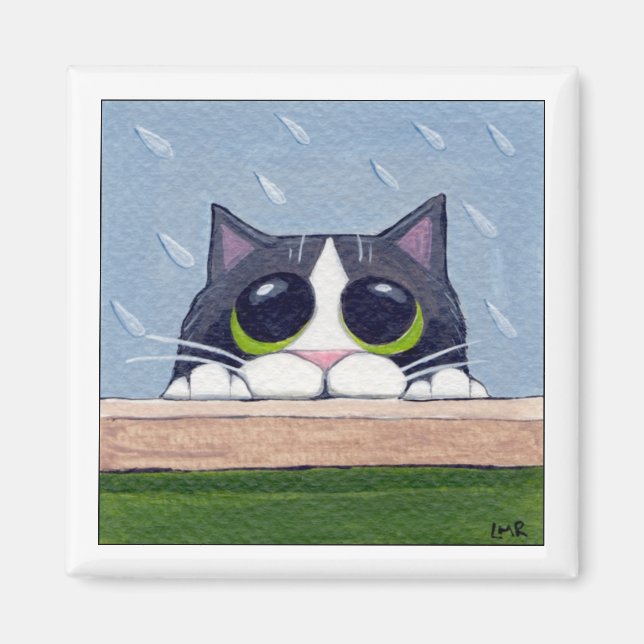 Imã Posso Entrar? - Magnet Gato (Frente)