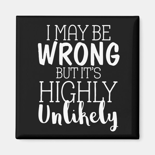 Imã Posso Estar Errado, Mas É Muito Improvável (Frente)