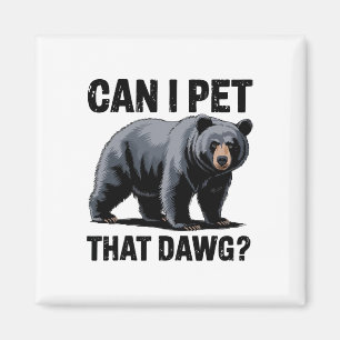 Imã Posso Fazer Carinho Nesse Cachorro Urso Meme Humor