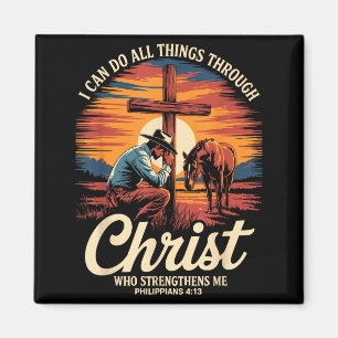 Imã Posso Fazer Todas as Coisas Através de Cristo Cowb