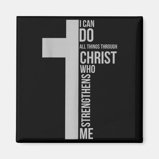Imã Posso fazer todas as coisas através de Cristo que  (Frente)