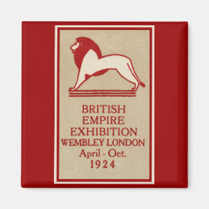 Imã Poster 1924 da exposição do Império Britânico