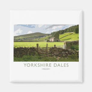 Imã Poster da estrada de ferro dos Dales de Yorkshire