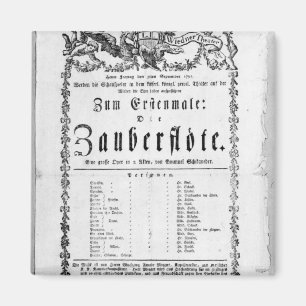 Imã Poster de anúncio de ‘A Flauta Mágica’