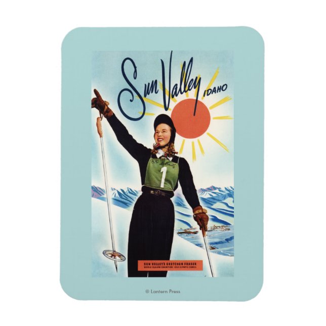 Ímã Poster de anúncio por laser Gretchen (Vertical)