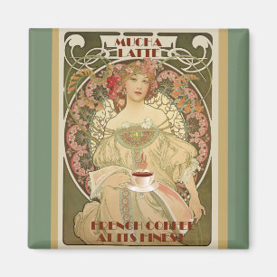 Imã Poster de café Vintage