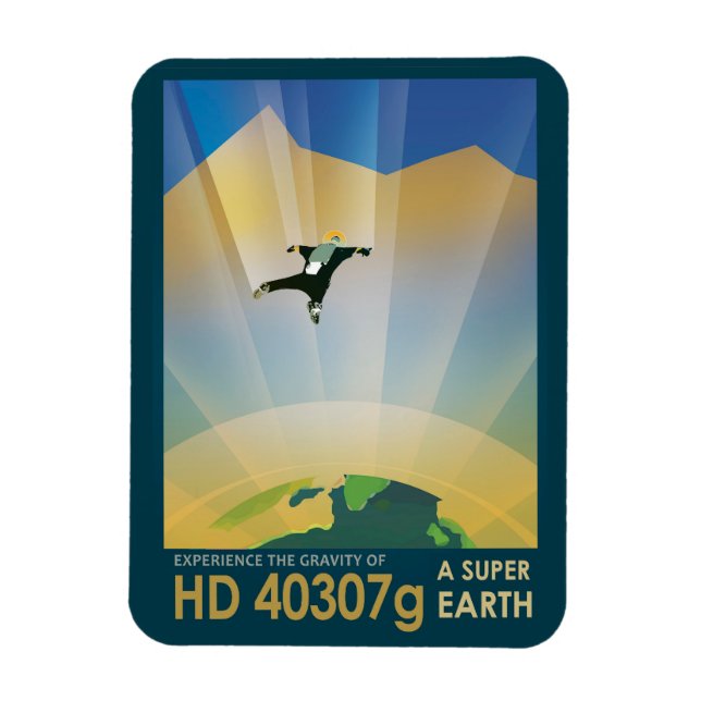 Ímã Poster De Espaço Retroativo - A Gravidade De Uma S (Vertical)