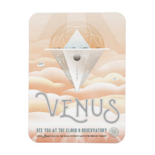 Ímã Poster De Espaço Retroativo No Sistema Solar