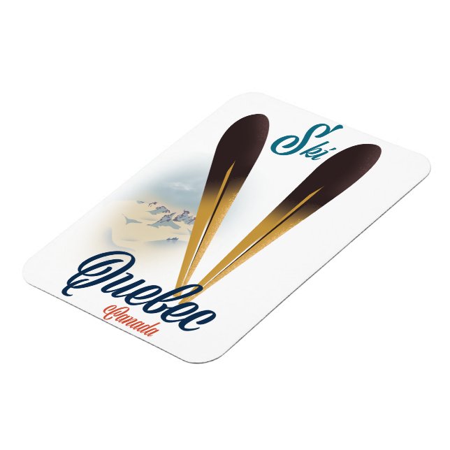 Ímã Poster de esqui no Canadá (Left Side)