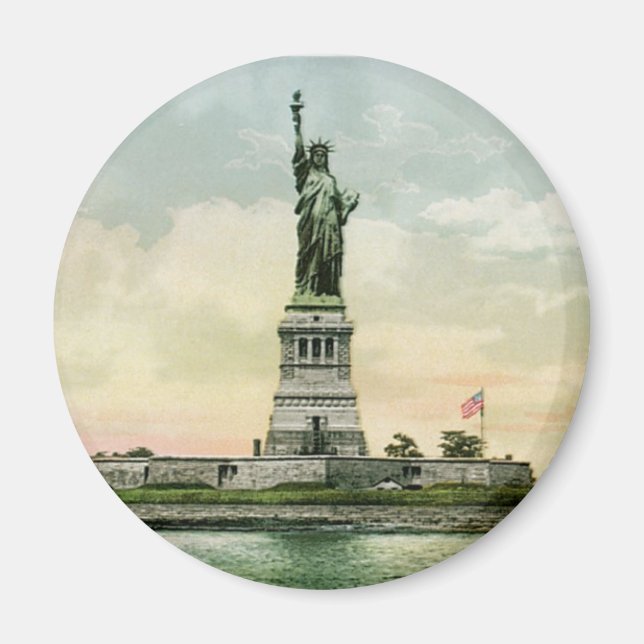 Imã Poster de "Estátua da Liberdade". Nova Iorque. (Frente)