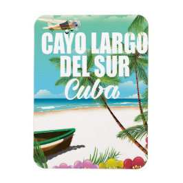 Ímã Poster de férias de praia Cayo Largo del Sur