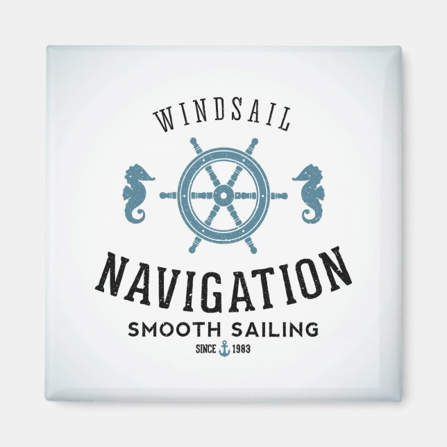 Imã Poster de Navegação por Windsail (Frente)
