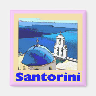 Imã Poster de Santorini