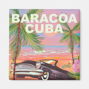 Imã Poster de viagens automático de Baracoa Cuba