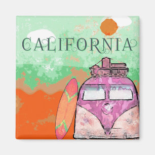 Imã Poster de viagens da Califórnia