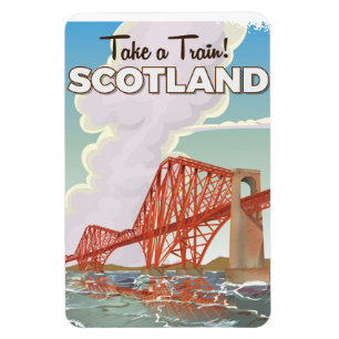 Ímã Poster de viagens da Ponte Scotland.