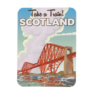 Ímã Poster de viagens da Ponte Scotland.